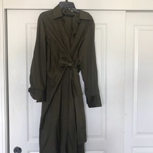 ZARA Long Sleeve Shirt Dress